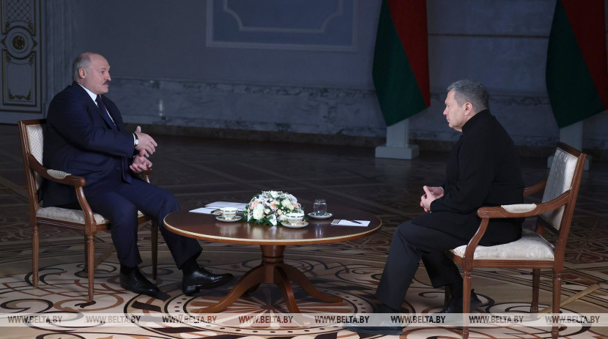 Лукашенко даст интервью российскому журналисту Владимиру Соловьеву